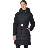 Damen Mit Gürtel Langleine Puffer